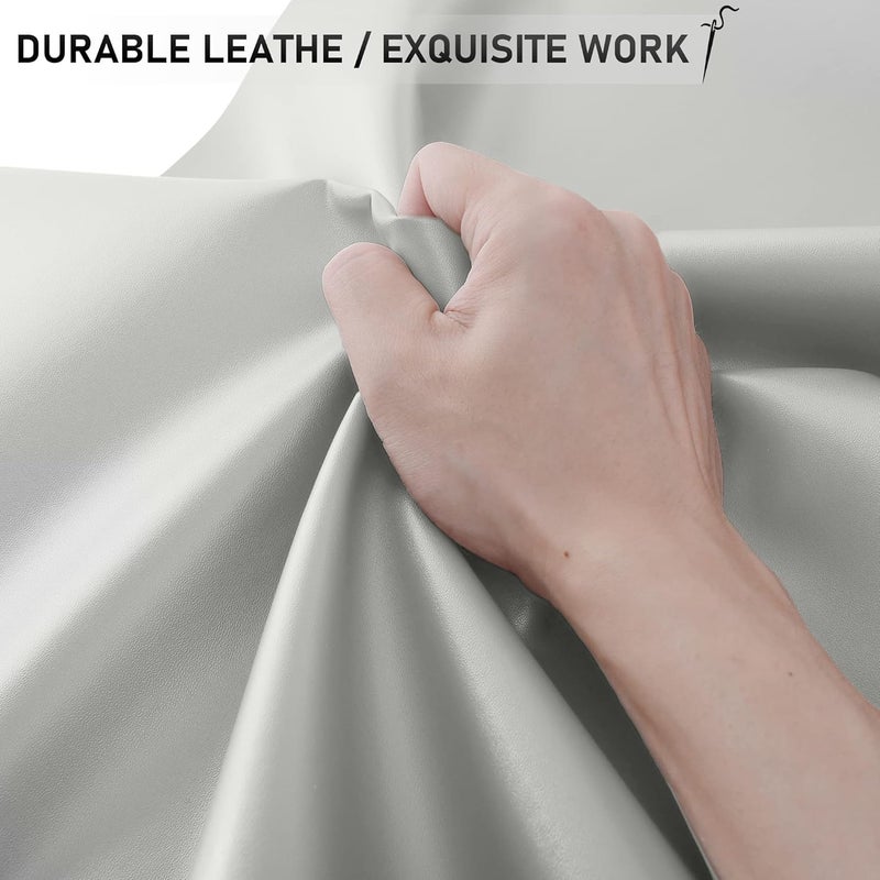 YAFLC Self Adhesive Leather Repair Tape Kit, 4"x 63" Leather Repair Patch for Furniture, Leather Repair Patch for Car seat, Sofas, Couch, Boat Seat Light Gary - Image 3